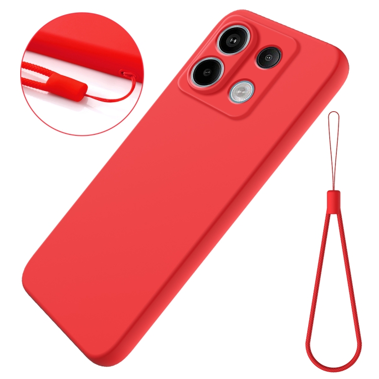 RUBBER Ochranný Kryt Pro Xiaomi Redmi Note 13 Pro 5G / Xiaomi Poco X6 5G červený