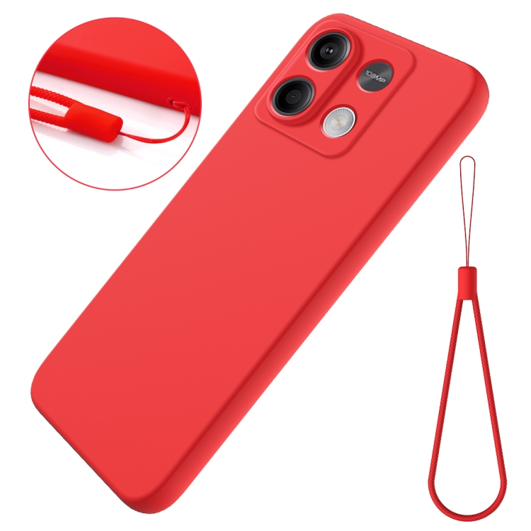 RUBBER Ochranný Kryt Pro Xiaomi Redmi Note 13 5G červený