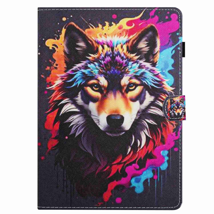 ART Zaklápěcí Pouzdro Pro Apple IPad Mini 5 2019 / IPad Mini 4 / 3 / 2 / 1 COLORFUL WOLF