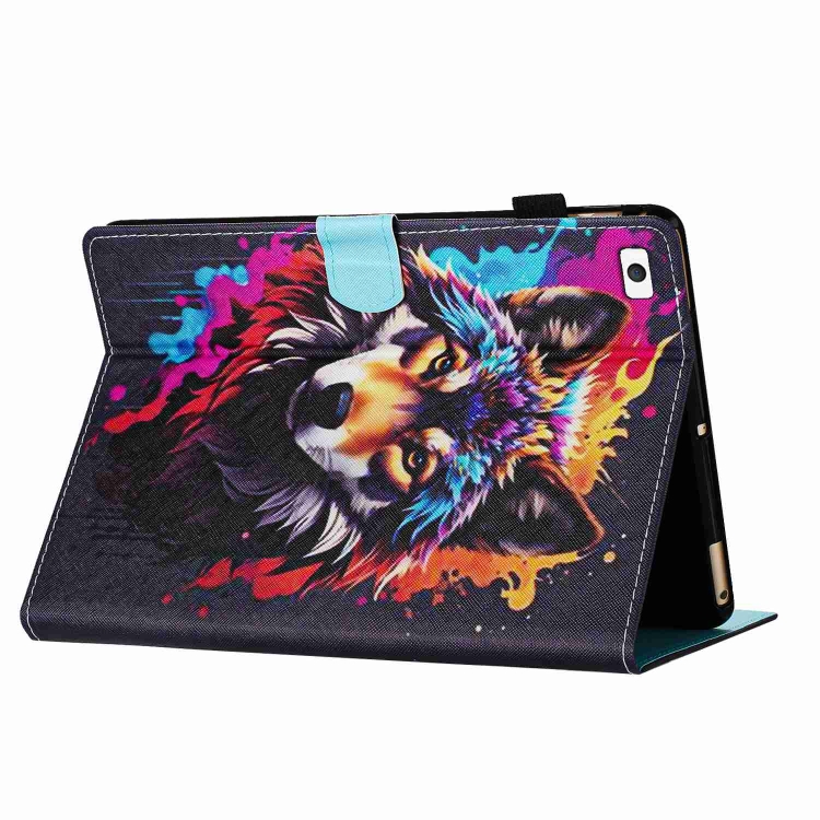 ART Zaklápěcí Pouzdro Pro Apple IPad Mini 5 2019 / IPad Mini 4 / 3 / 2 / 1 COLORFUL WOLF