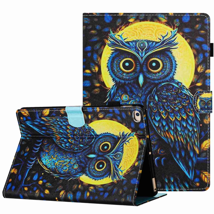 ART Zaklápěcí Pouzdro Pro Apple IPad 9.7 (2017) / 9.7 (2018) / IPad Air (1 / 2) BLUE OWL