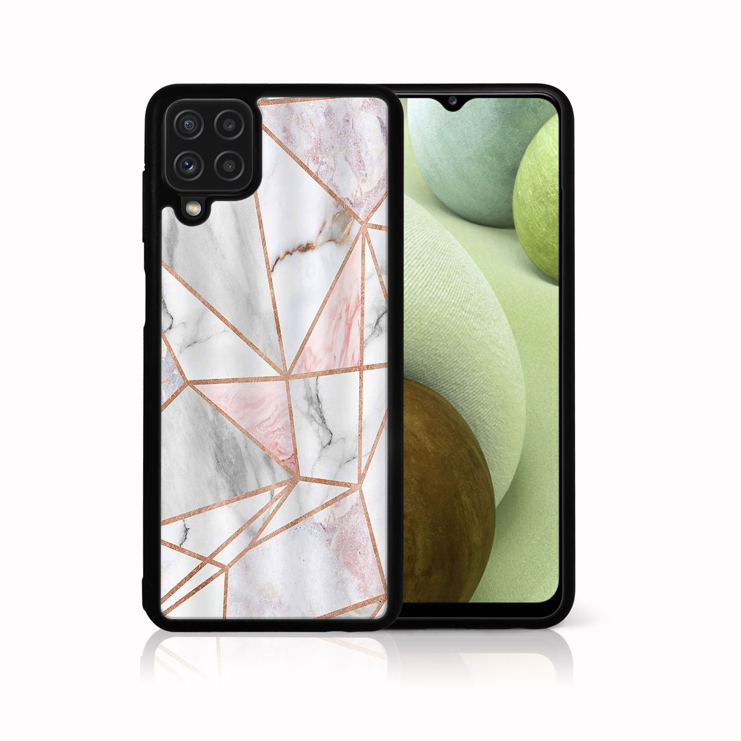 PROTEMIO 39378 MY ART Silikonový kryt Samsung Galaxy A12 / M12 PINK MARBLE (143)