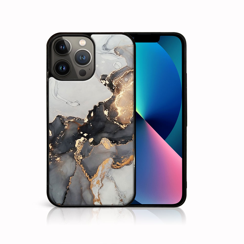 PROTEMIO 40998 MY ART Silikonový kryt Apple iPhone 13 Pro GREY MARBLE (140)