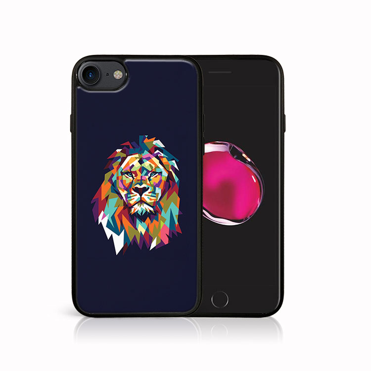 PROTEMIO 41329 MY ART Ochranný kryt Apple iPhone SE 2022 / 2020 / 7 / 8 LION (046)