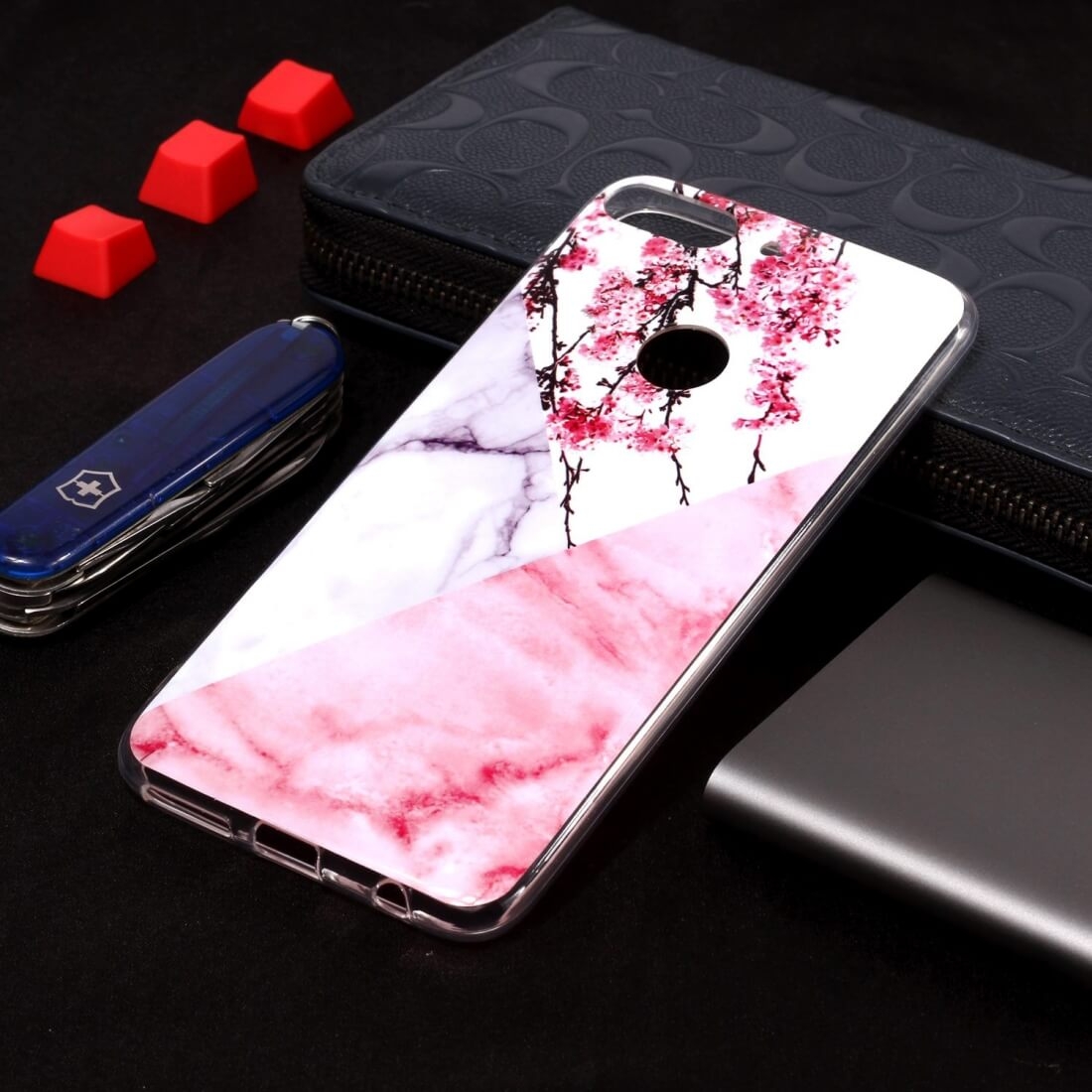 MARBLE Ochranný Obal HTC Desire 12 Plus Růžový