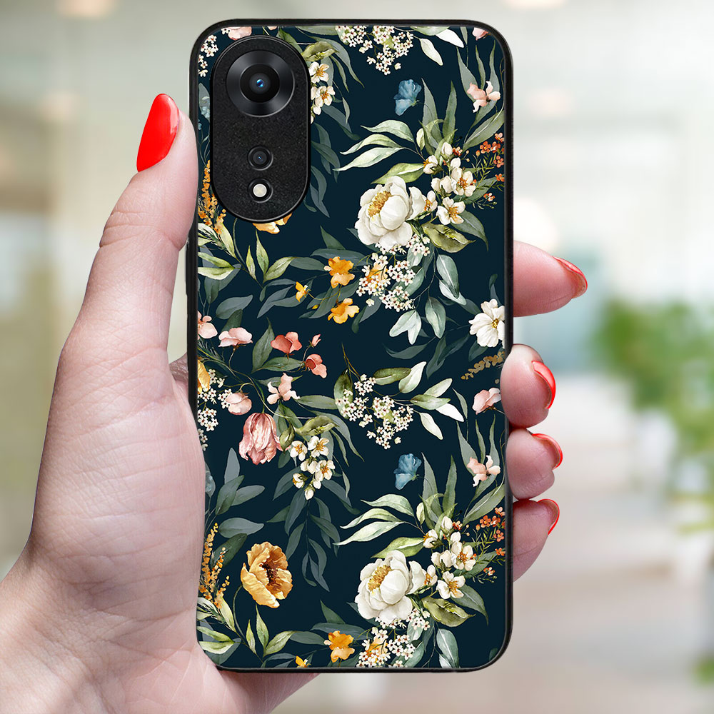 MY ART Ochranný Kryt Pro Oppo A78 FLORAL (158)