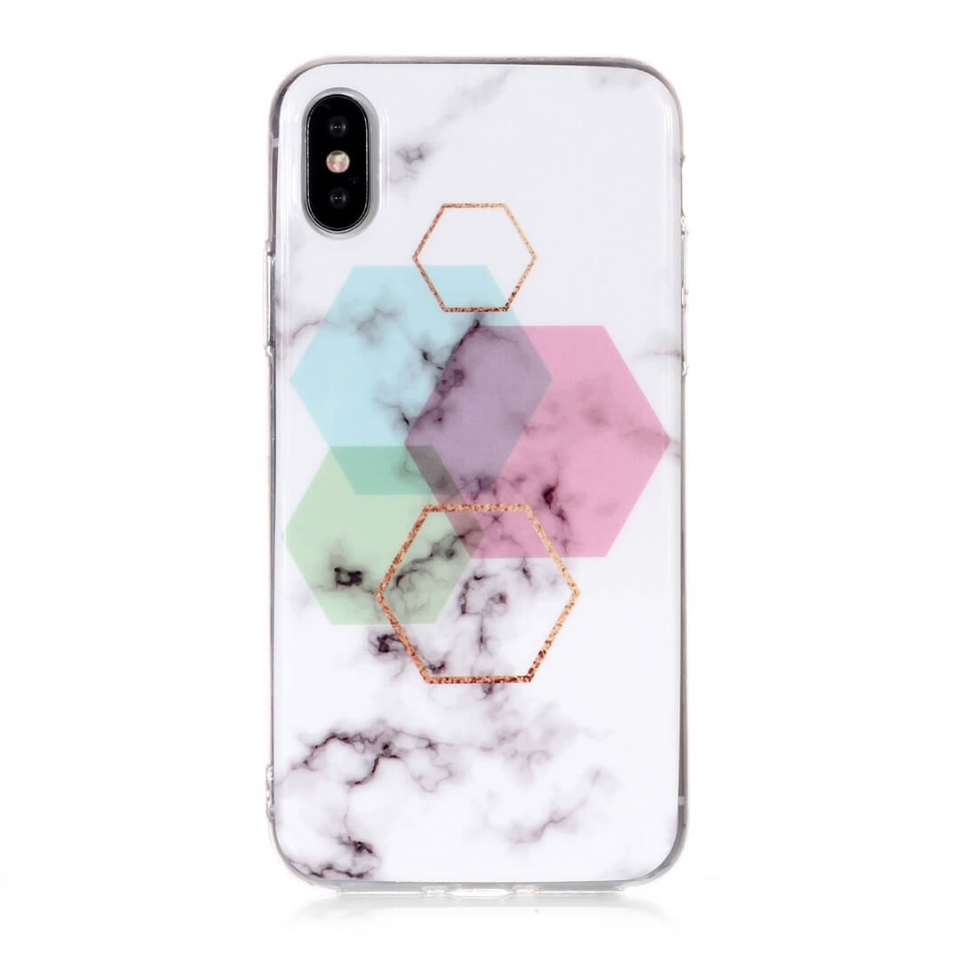 MARBLE Ochranný Kryt Apple IPhone XS Max HEXAGON