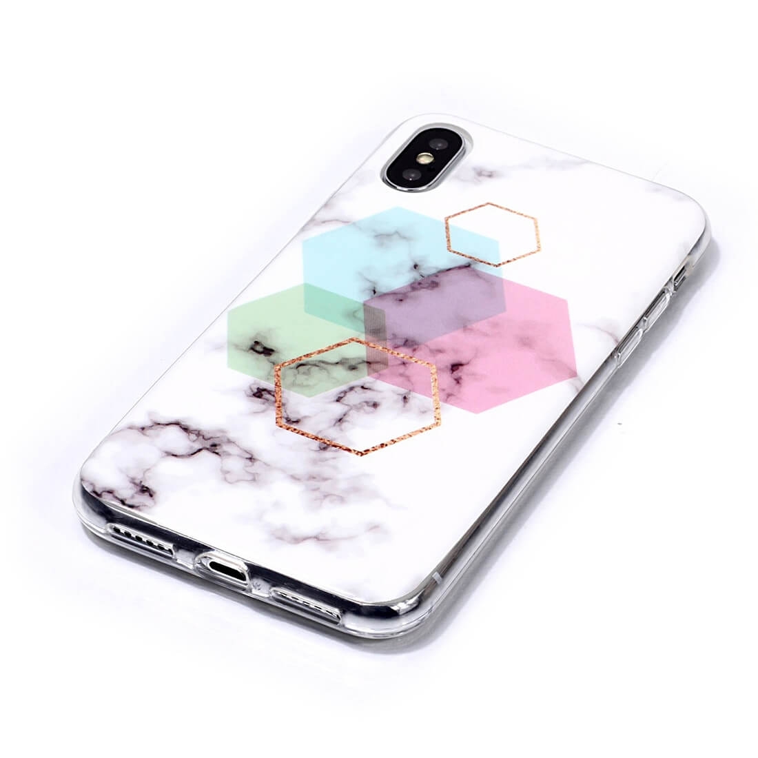 MARBLE Ochranný Kryt Apple IPhone XS Max HEXAGON