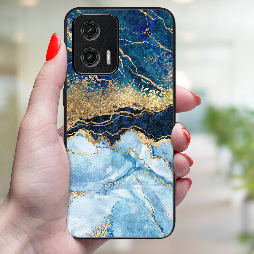 MY ART Ochranný Kryt Pro Motorola Moto G73 5G BLUE MARBLE (141)