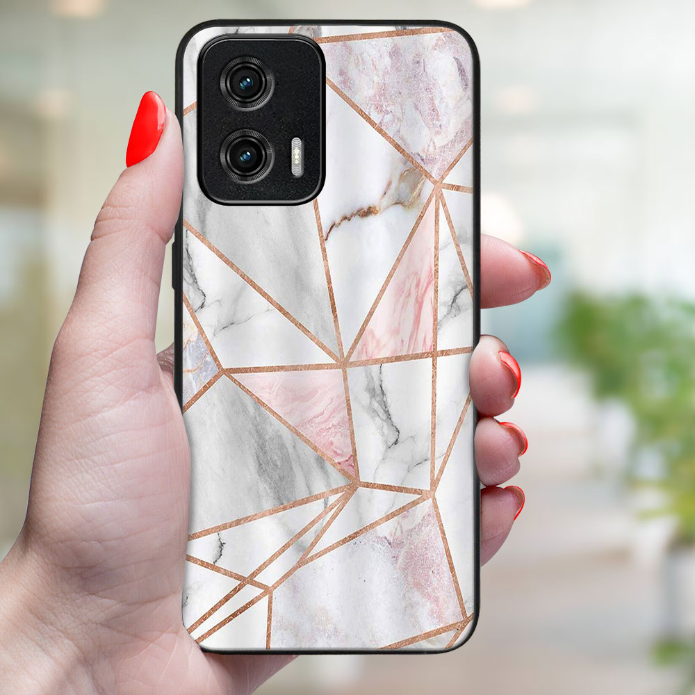 MY ART Ochranný Kryt Pro Motorola Moto G73 5G PINK MARBLE (143)