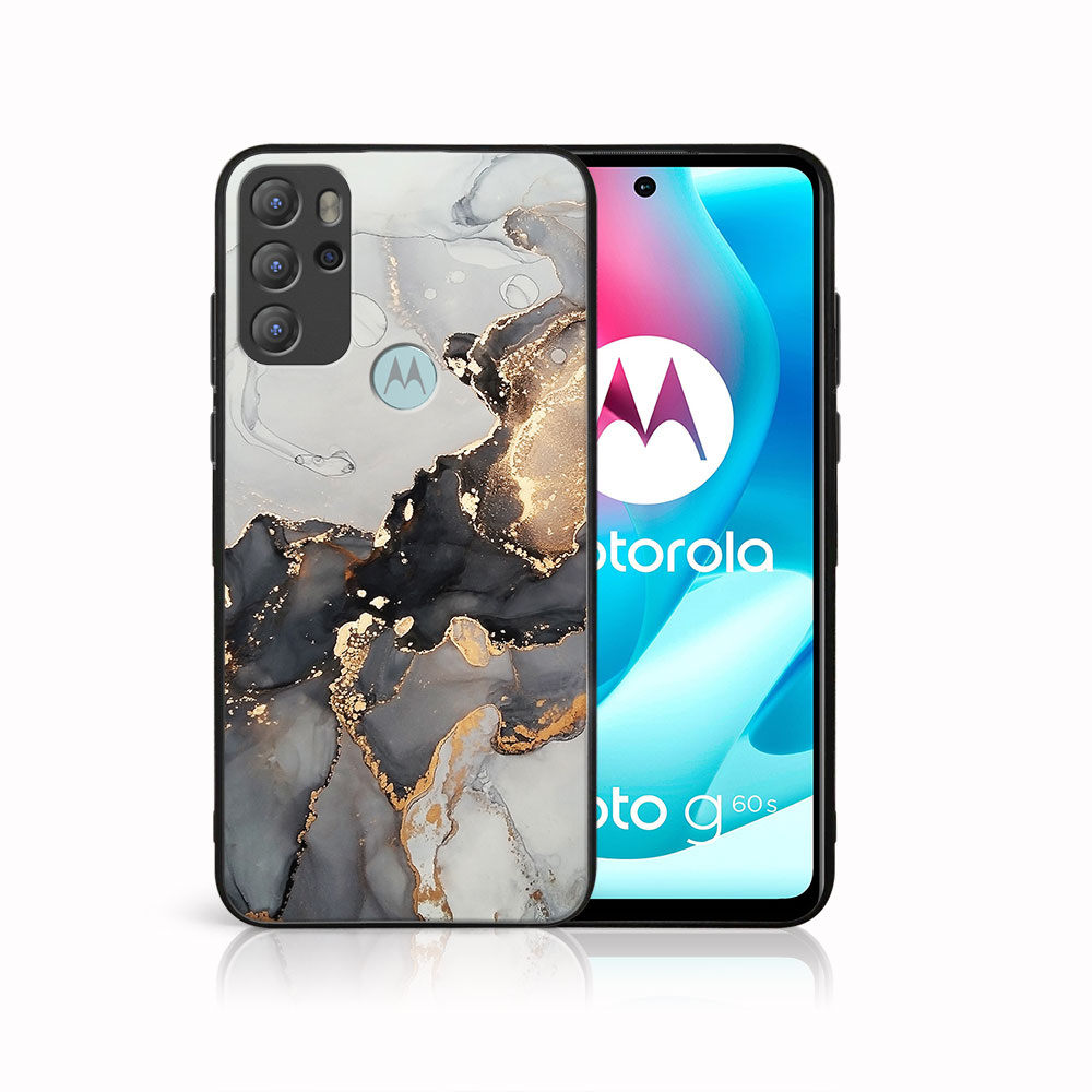 PROTEMIO 41740 MY ART Silikonový obal Motorola Moto G60s GREY MARBLE (140)