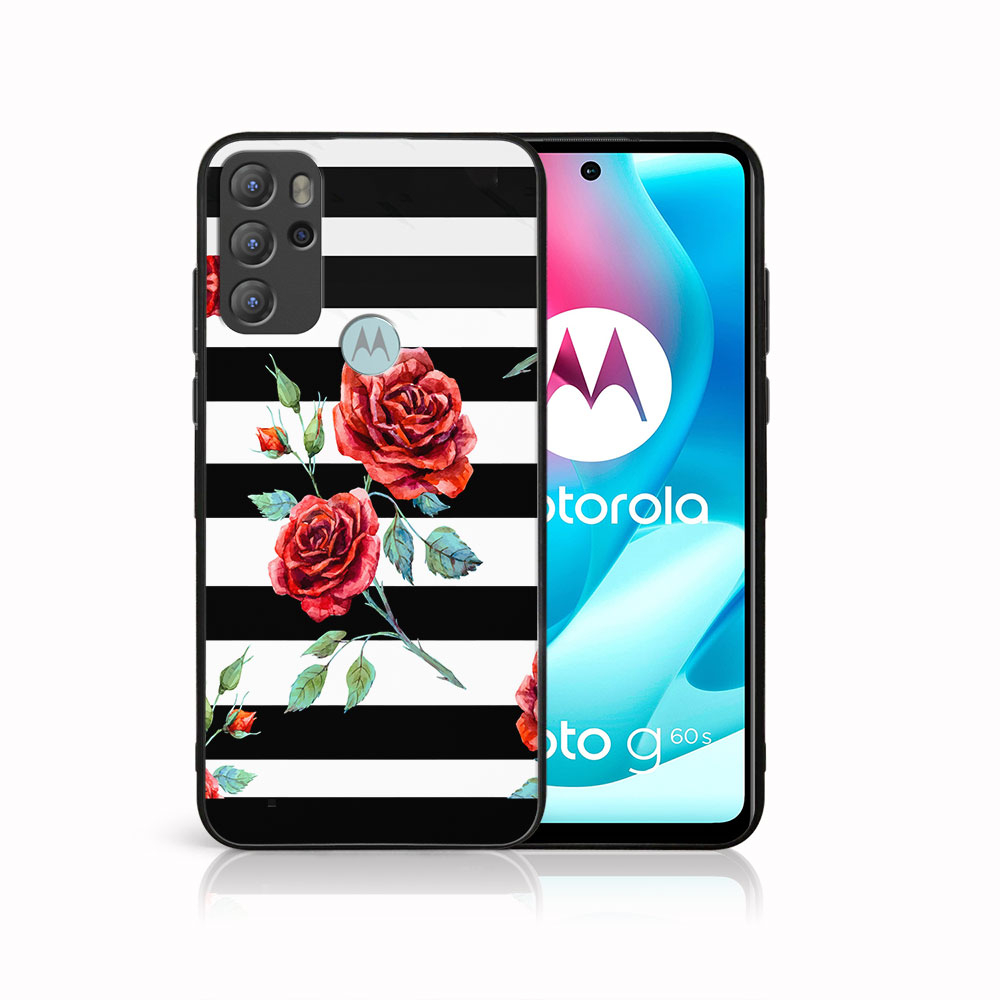 PROTEMIO 41748 MY ART Silikonový obal Motorola Moto G60s BLACK and WHITE (034)