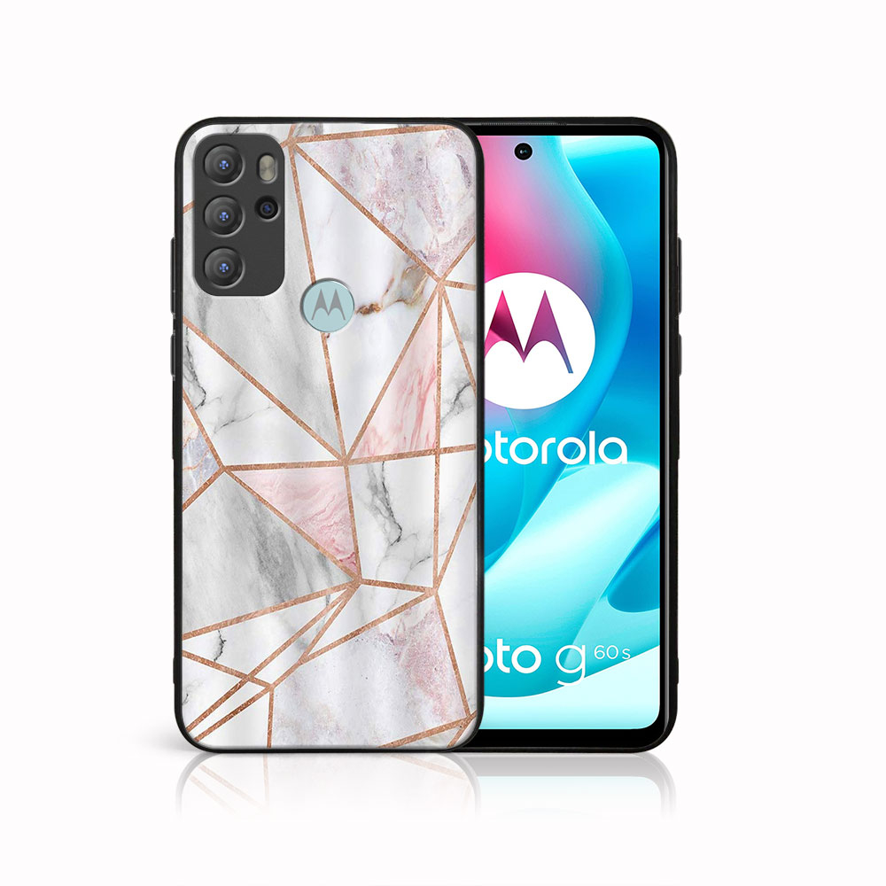 PROTEMIO 41750 MY ART Silikonový obal Motorola Moto G60s PINK MARBLE (143)