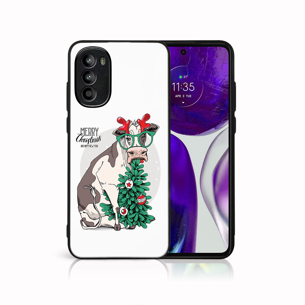 MY ART Obal S Vánočním Designem Motorola Moto G62 5G MERRY CHRISTMAS (074)