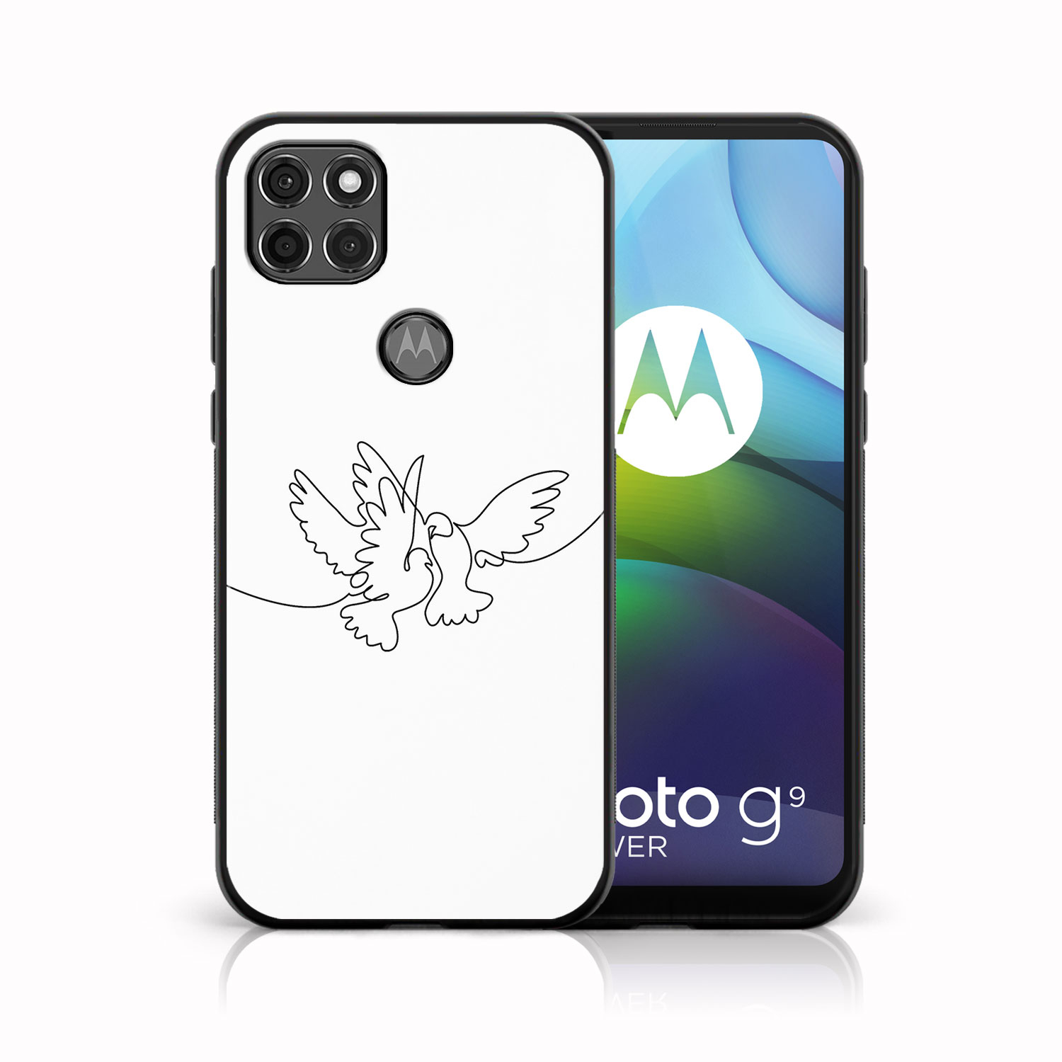 PROTEMIO 40169 MY ART Silikonový kryt Motorola Moto G9 Power DOVE (031)