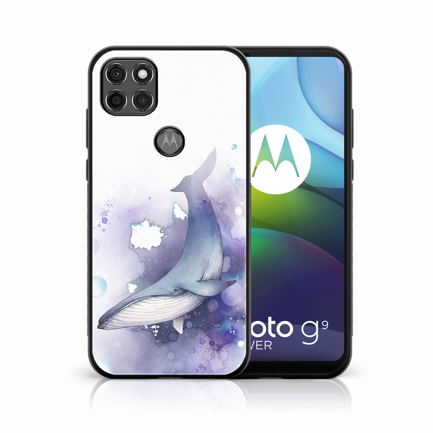 PROTEMIO 40170 MY ART Silikonový kryt Motorola Moto G9 Power WHALE (032)