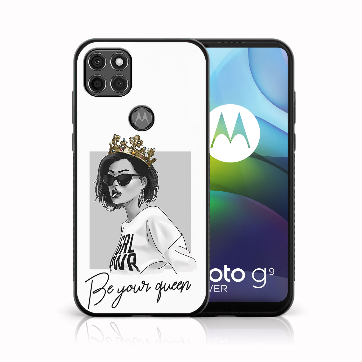 PROTEMIO 38939 MY ART Silikonový kryt Motorola Moto G9 Power QUEEN (139)