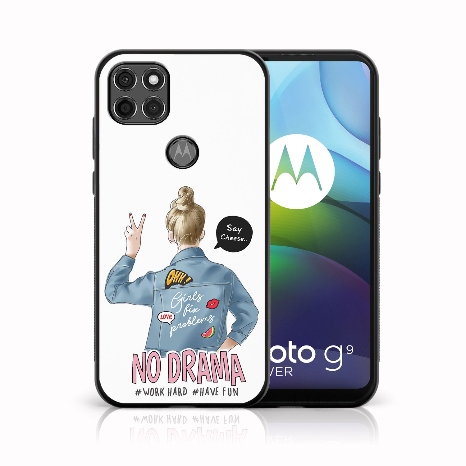 PROTEMIO 38940 MY ART Silikonový kryt Motorola Moto G9 Power NO DRAMA (138)