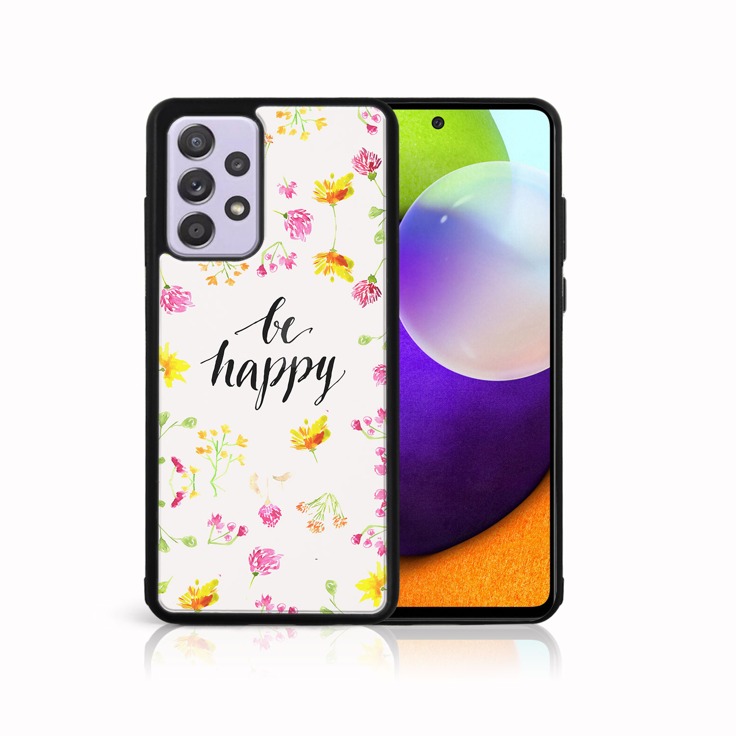 PROTEMIO 39613 MY ART Silikonový kryt Samsung Galaxy A72 BE HAPPY (019)