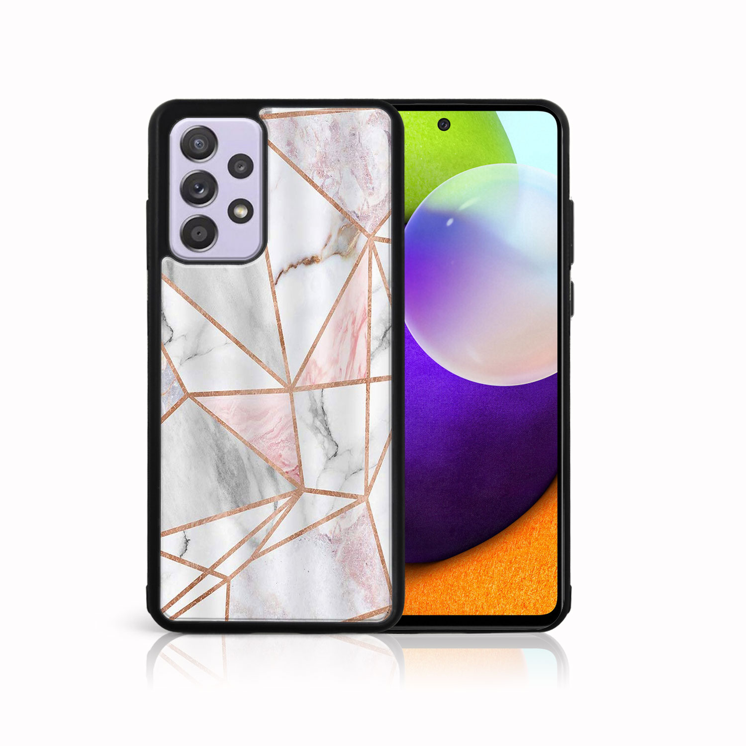 PROTEMIO 39629 MY ART Silikonový kryt Samsung Galaxy A72 PINK MARBLE (143)