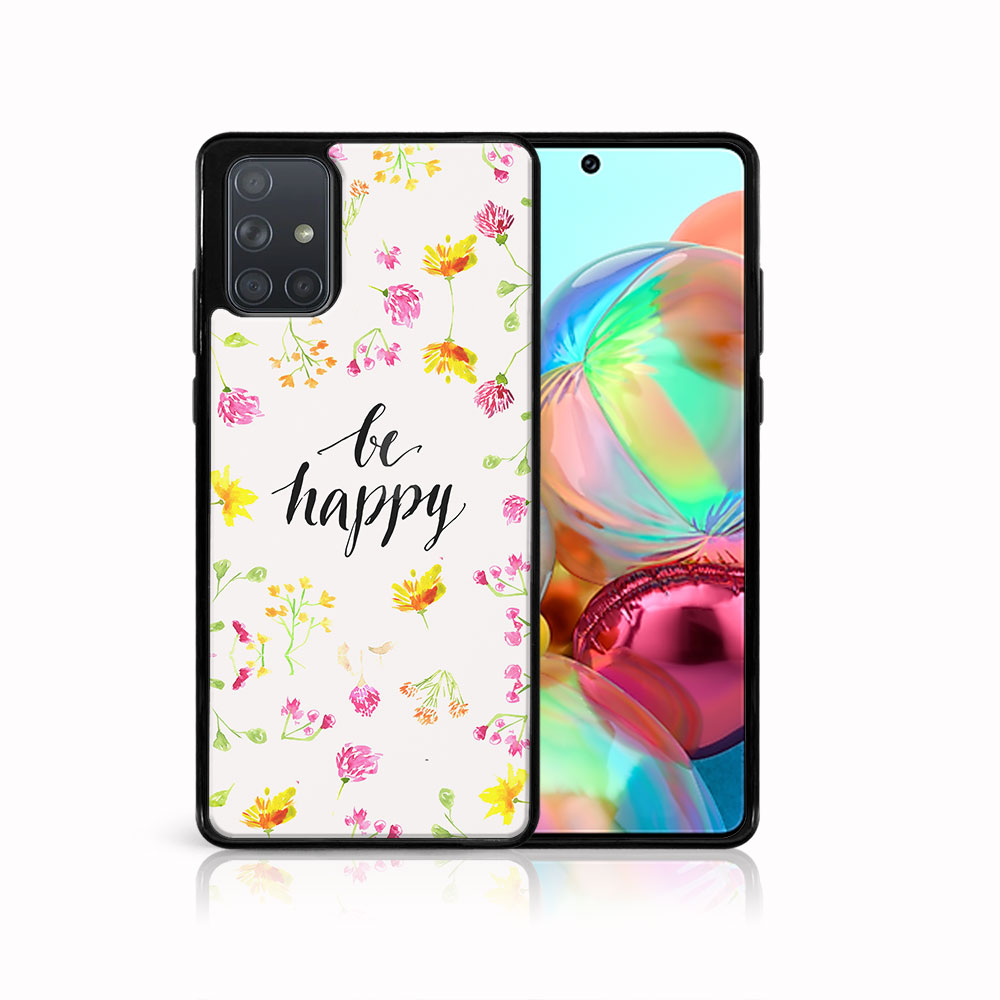 PROTEMIO 40740 MY ART Silikonový kryt Samsung Galaxy A71 BE HAPPY (019)