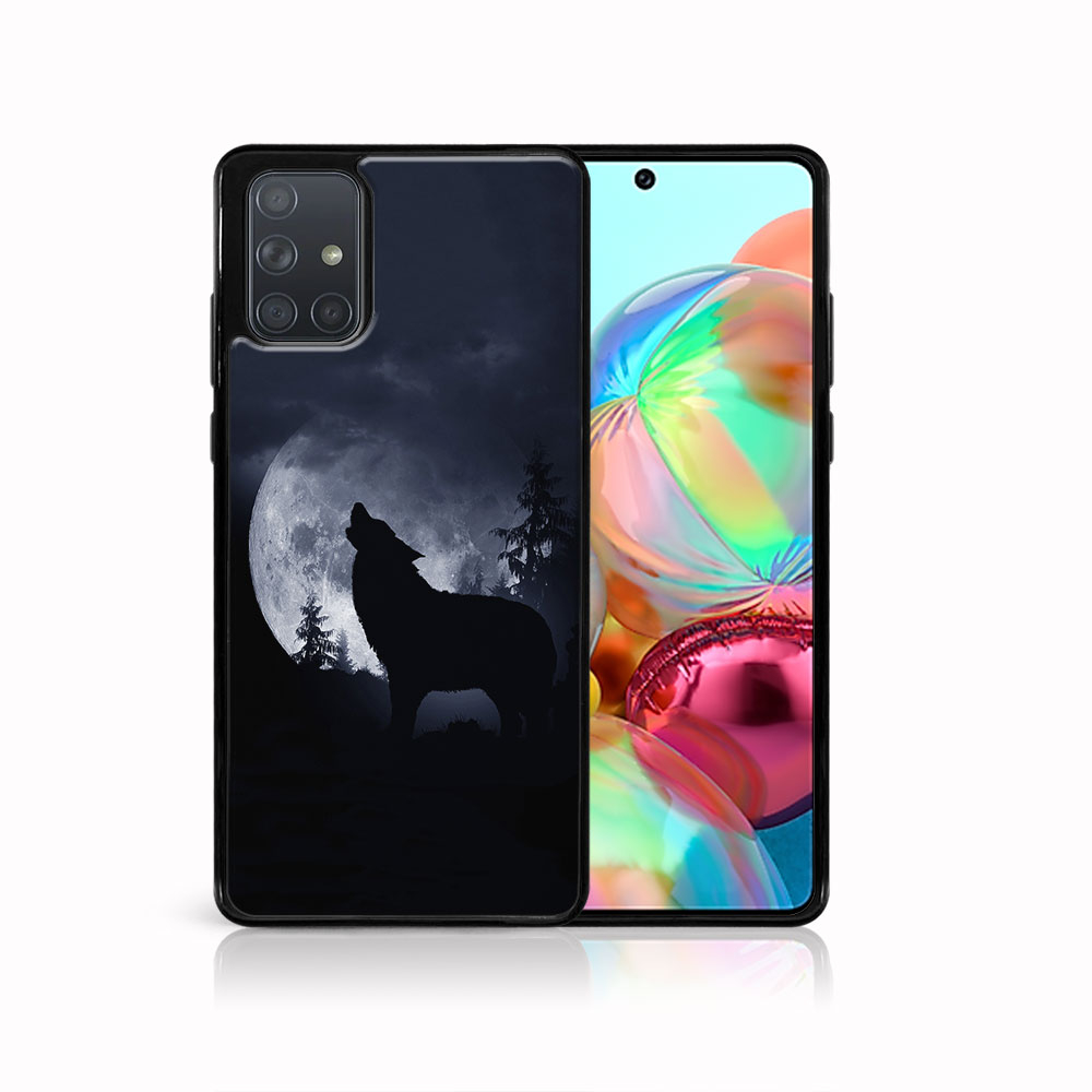 PROTEMIO 40762 MY ART Silikonový kryt Samsung Galaxy A71 WOLF (044)