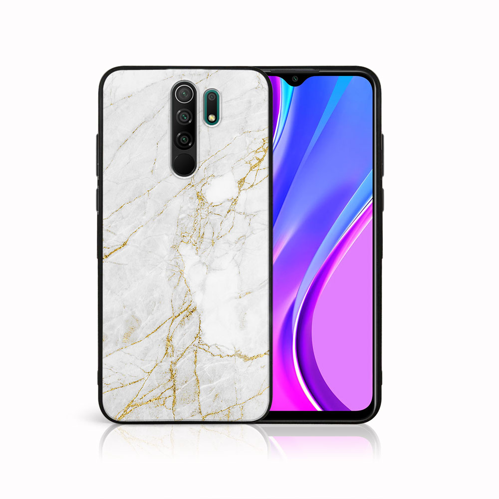 PROTEMIO 42057 MY ART Silikonový obal Xiaomi Redmi 9 WHITE STONE (011)