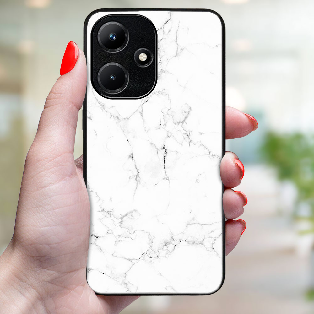 MY ART Ochranný Kryt Pro Infinix Hot 30i WHITE MARBLE (144)