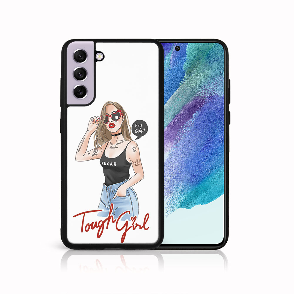 PROTEMIO 44475 MY ART Silikonový obal Samsung Galaxy S21 FE 5G TOUGH GIRL (131)