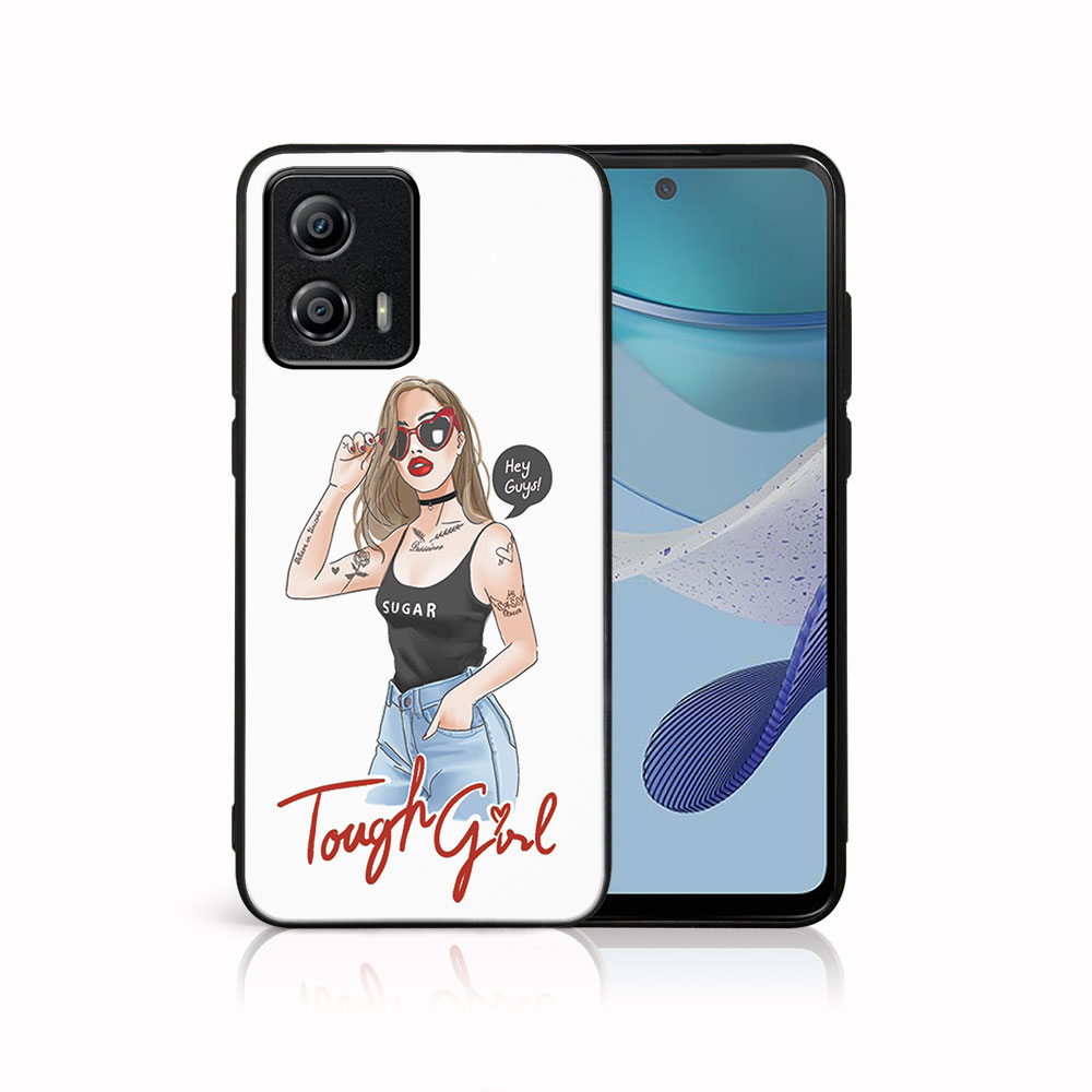 MY ART Ochranný Kryt Pro Motorola Moto G53 5G TOUGH GIRL (131)