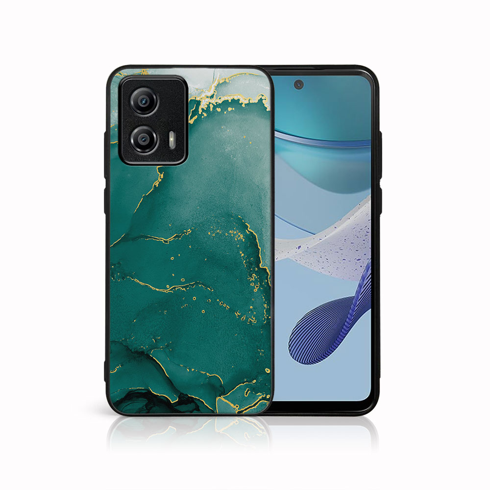 MY ART Ochranný Kryt Pro Motorola Moto G53 5G GREEN MARBLE (145)