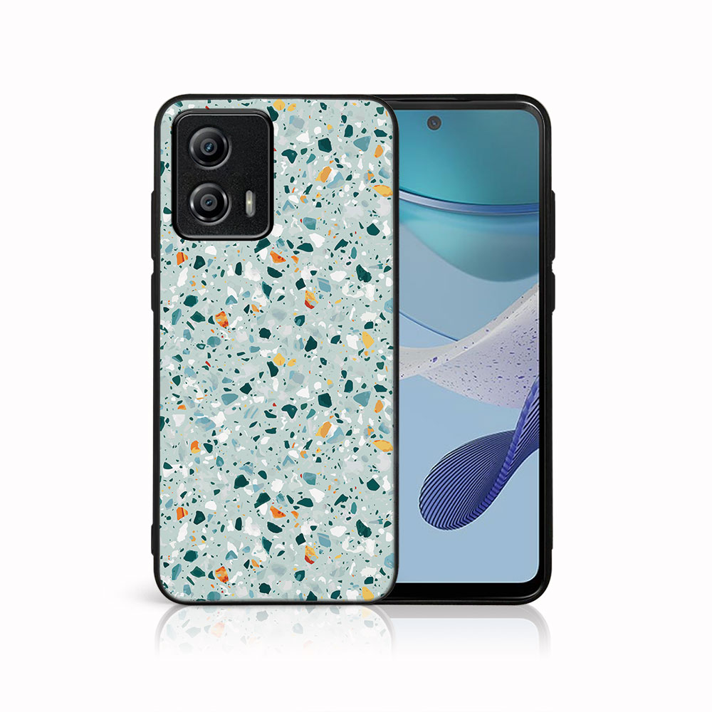 MY ART Ochranný Kryt Pro Motorola Moto G53 5G BLUE TERRAZZO (164)