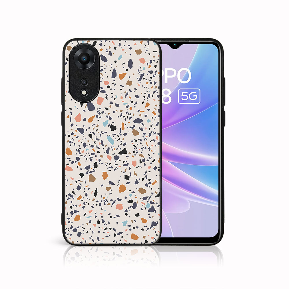 MY ART Ochranný Kryt Pro Oppo A78 5G BEIGE TERRAZZO (162)