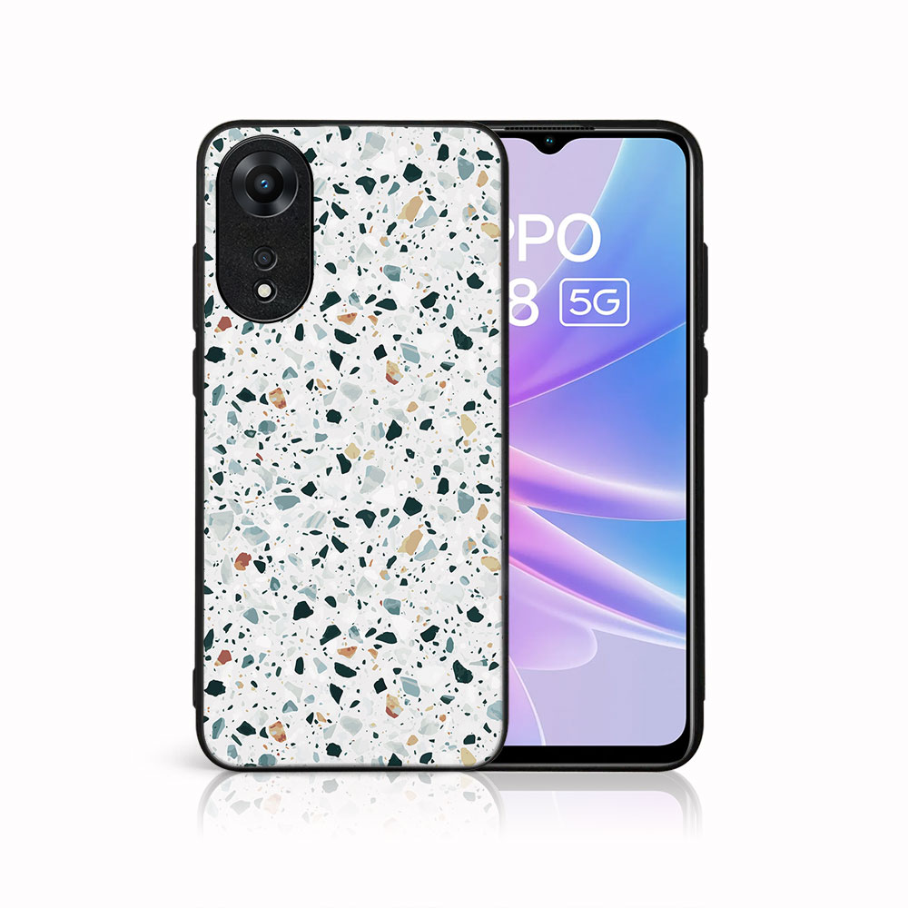 MY ART Ochranný Kryt Pro Oppo A78 5G GREY TERRAZZO (163)