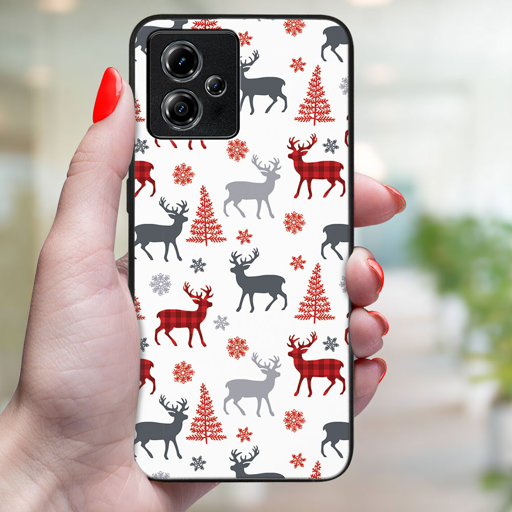 MY ART Kryt S Vánočním Designem Motorola Moto G54 5G / G54 5G Power Edition DEER (068)