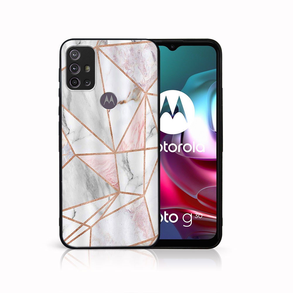 PROTEMIO 41539 MY ART Silikonový obal Motorola Moto G10/G20/G30 PINK MARBLE (143)