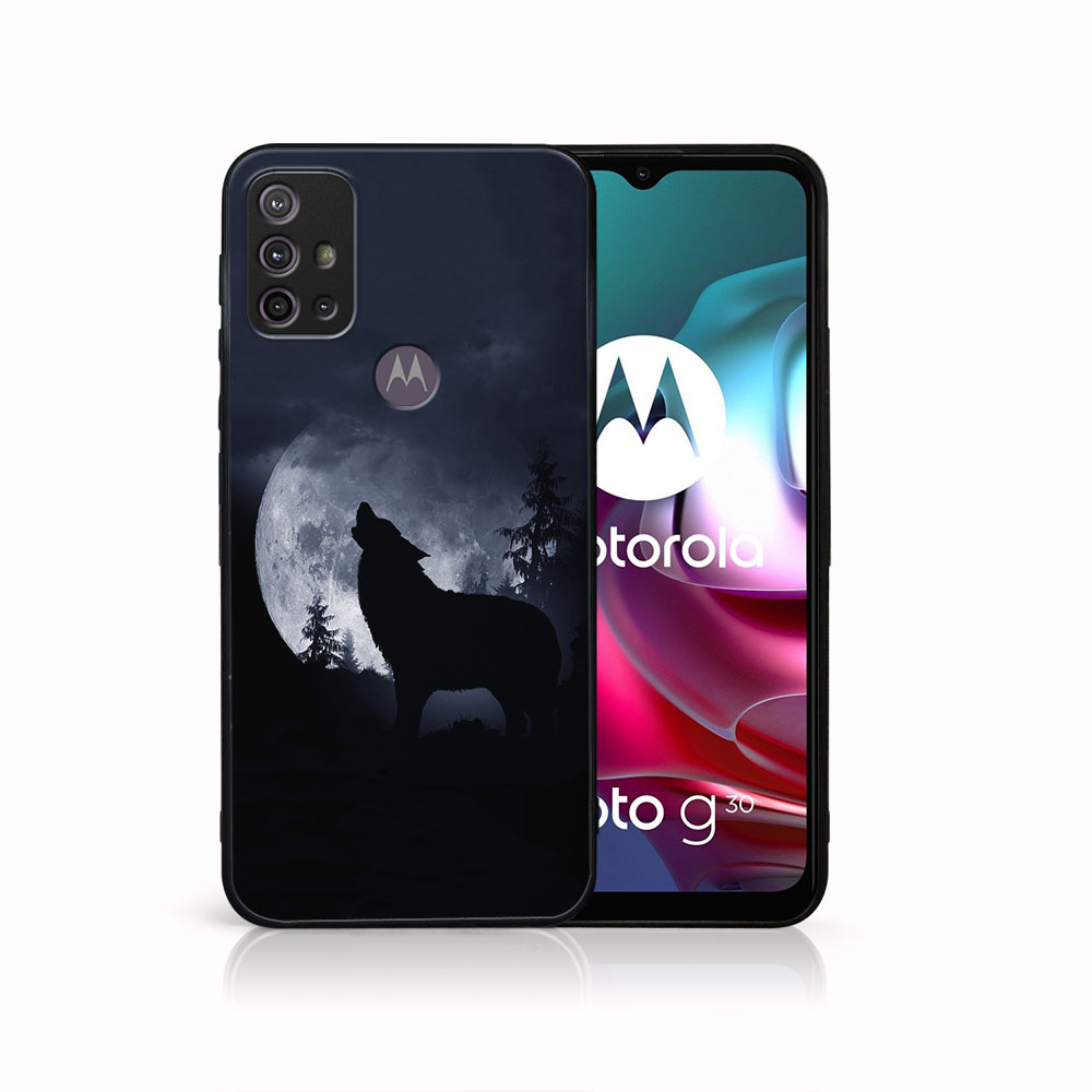 PROTEMIO 41548 MY ART Silikonový obal Motorola Moto G10/G20/G30 WOLF (044)