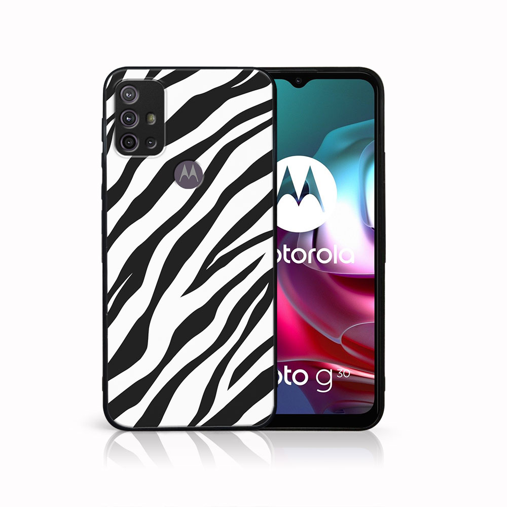 PROTEMIO 41554 MY ART Silikonový obal Motorola Moto G10/G20/G30 ZEBRA (049)