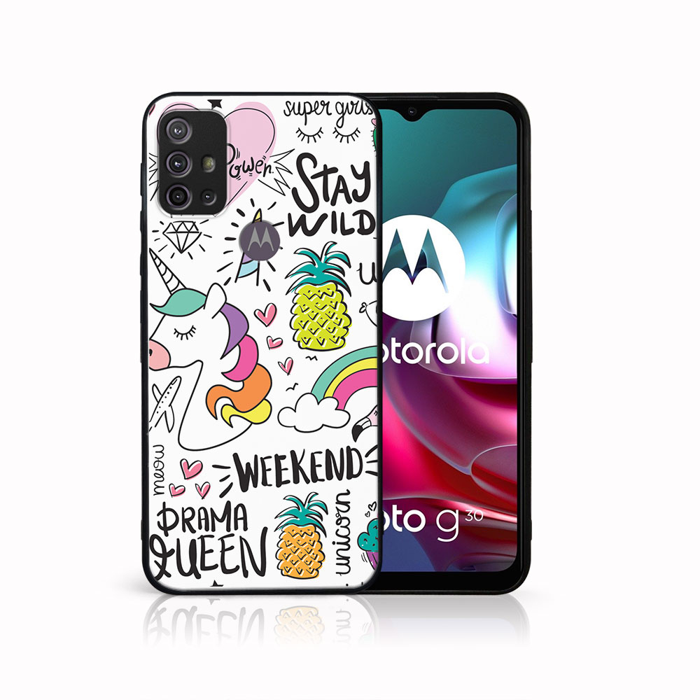 PROTEMIO 41567 MY ART Silikonový obal Motorola Moto G10/G20/G30 UNICORN (063)