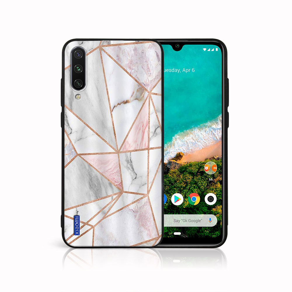 PROTEMIO 26314 MY ART Ochranný kryt Xiaomi Mi A3 PINK MARBLE (143)