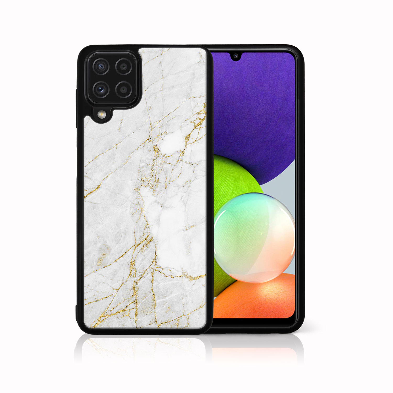 PROTEMIO 39104 MY ART Silikonový kryt Samsung Galaxy A42 5G WHITE STONE (011)