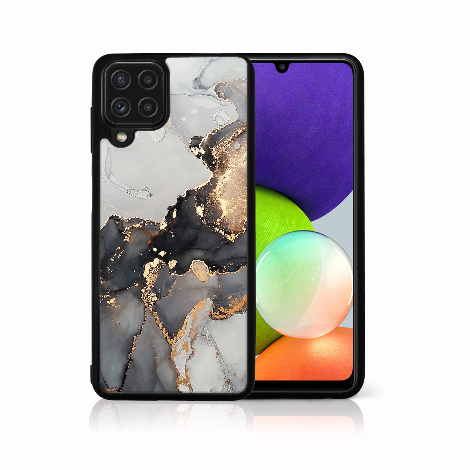 PROTEMIO 39123 MY ART Silikonový kryt Samsung Galaxy A42 5G GREY MARBLE (140)