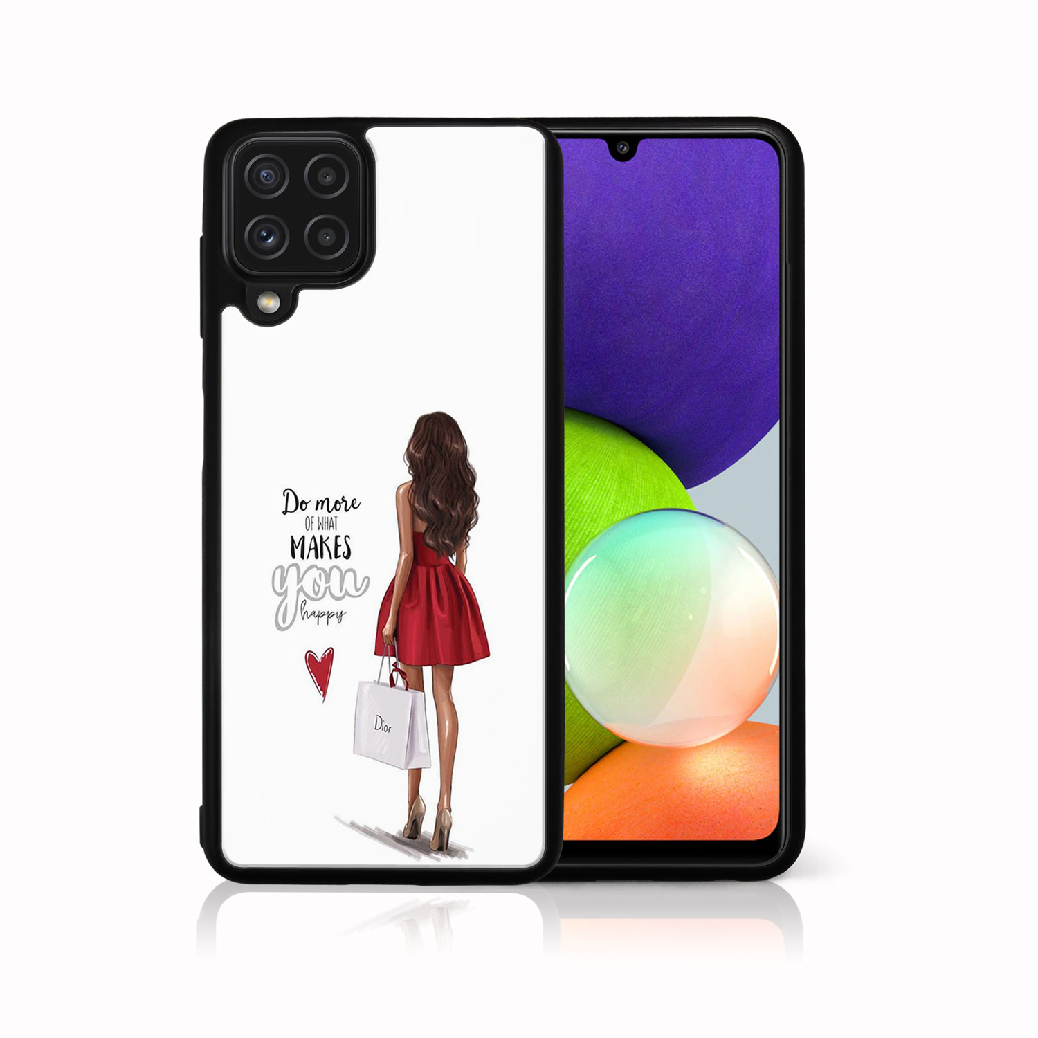 PROTEMIO 39173 MY ART Silikonový kryt Samsung Galaxy A42 5G RED DRESS (137)