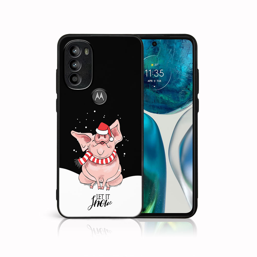 MY ART Kryt S Vánočním Designem Motorola Moto G71 5G LET IT SNOW (075)