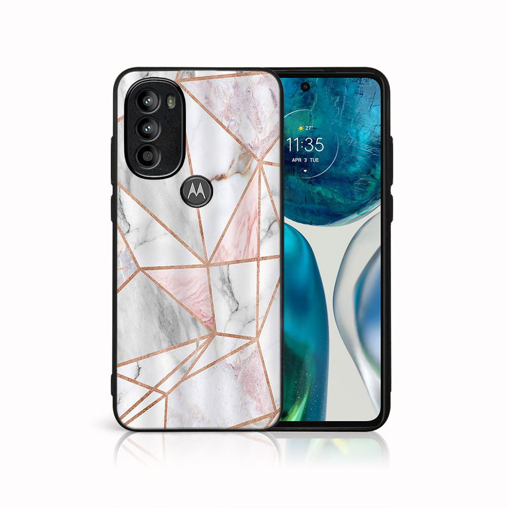 MY ART Ochranný Kryt Motorola Moto G71 5G PINK MARBLE (143)