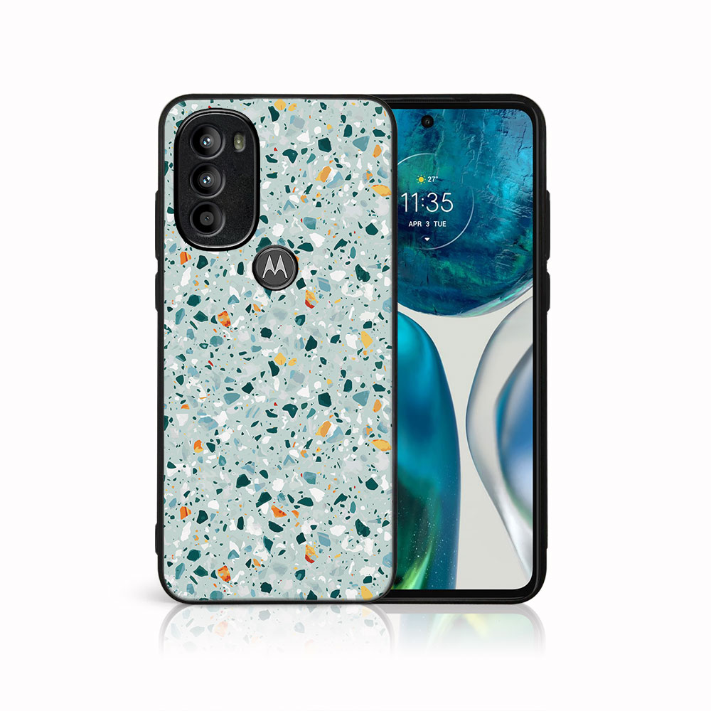 MY ART Ochranný Kryt Motorola Moto G71 5G BLUE TERRAZZO (164)