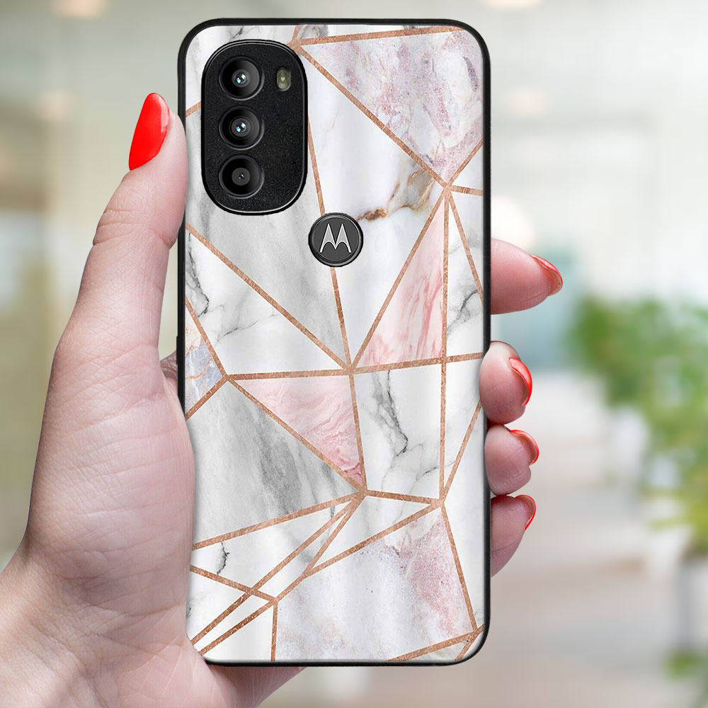 MY ART Ochranný Kryt Motorola Moto G71 5G PINK MARBLE (143)