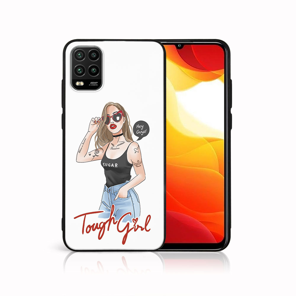 PROTEMIO 44761 MY ART Silikonový obal Xiaomi Mi 10 Lite TOUGH GIRL (131)