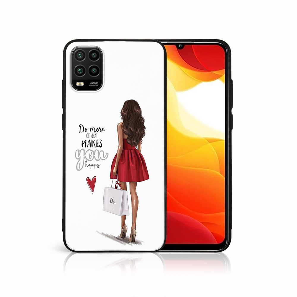 PROTEMIO 44767 MY ART Silikonový obal Xiaomi Mi 10 Lite RED DRESS (137)