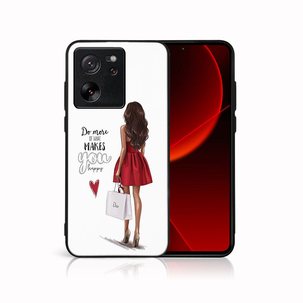 MY ART Ochranný Kryt Pro Xiaomi 13T/ 13T Pro RED DRESS (137)